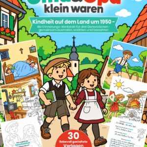 Mal- und Biografiebuch Download "Damals, als Oma&Opa klein waren" - Land