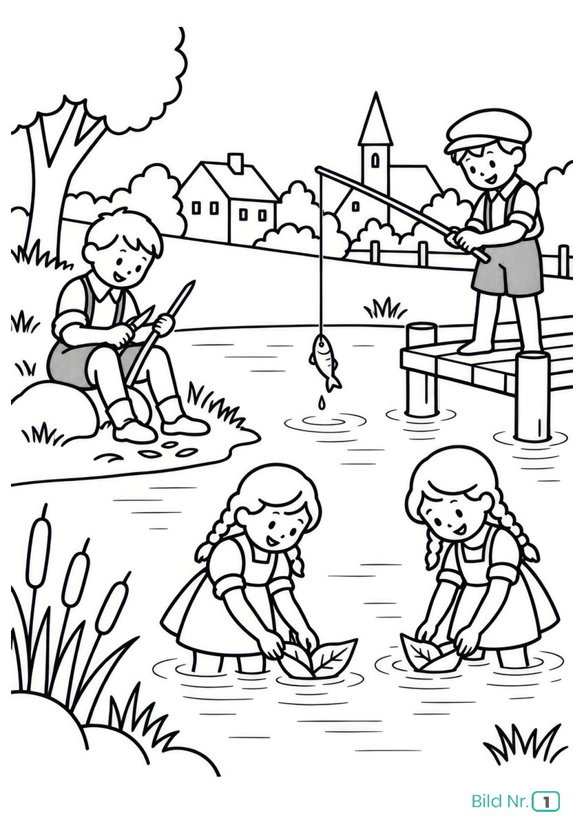 Mal- und Biografiebuch Download "Damals, als Oma&Opa klein waren" - Land – Bild 8